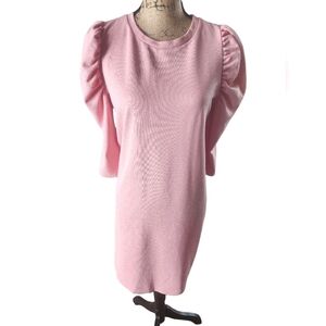 ASOS Pink Puff Sleeve Sheath Dress for Weddings